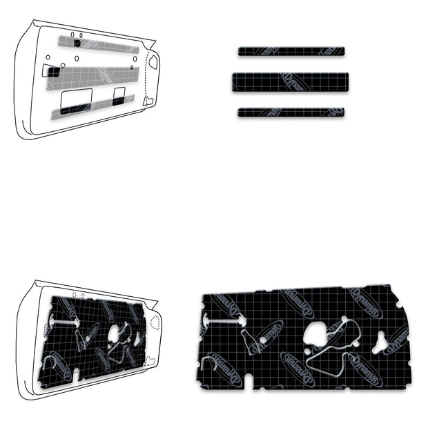 1968-1972 GM Chevelle/Malibu Sound Deadening Door Kit - XGM A2 D