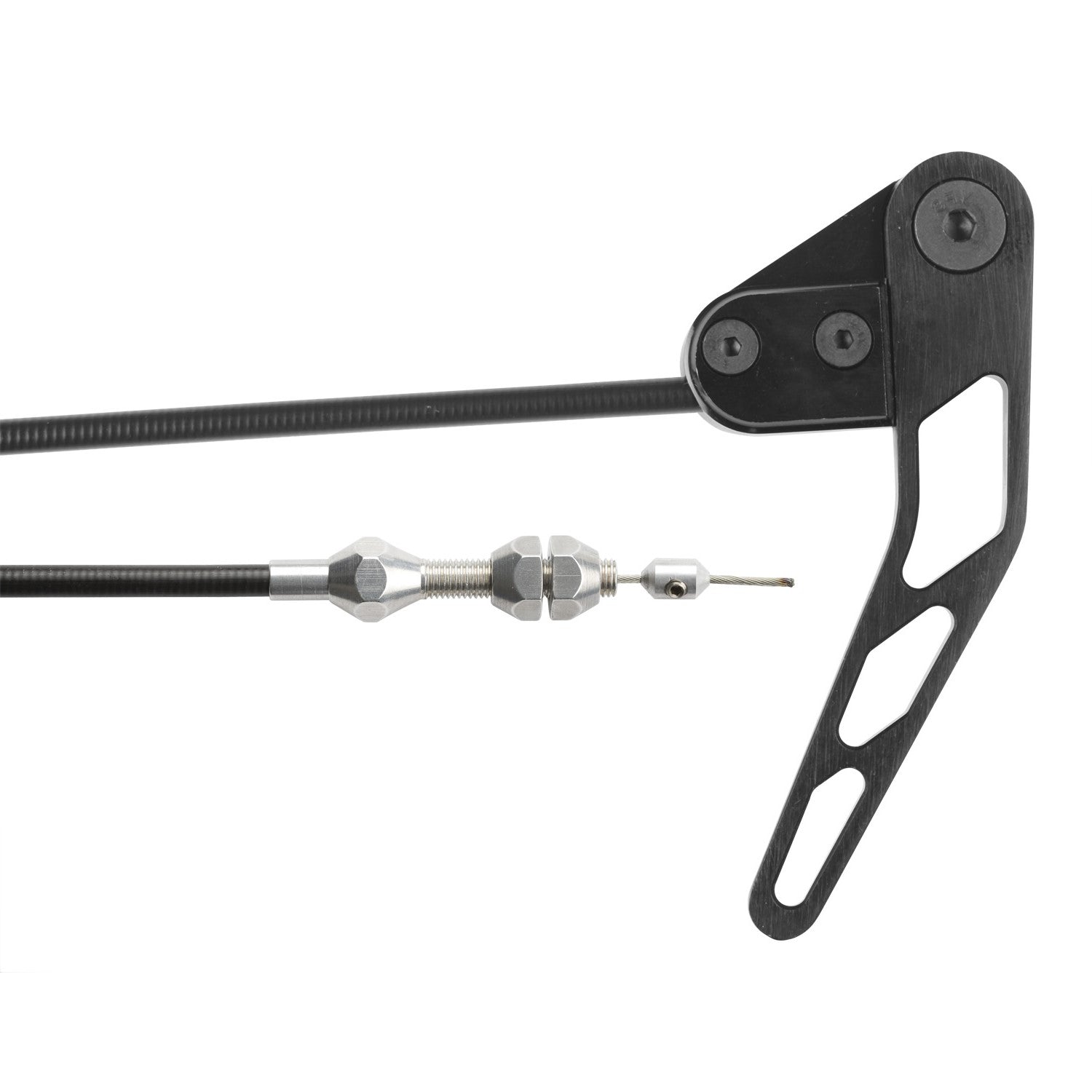BLACK UNIVERSAL HOOD RELEASE CABLE KIT FOR RIGHT HAND DRIVE
