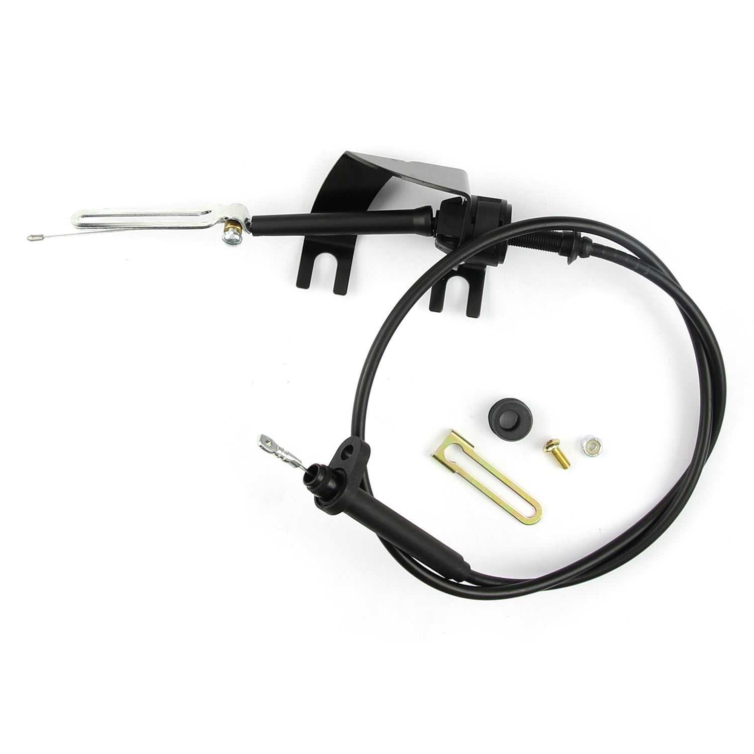 UNIVERSAL TH-350 KICKDOWN CABLE W/ BLACK BRACKET