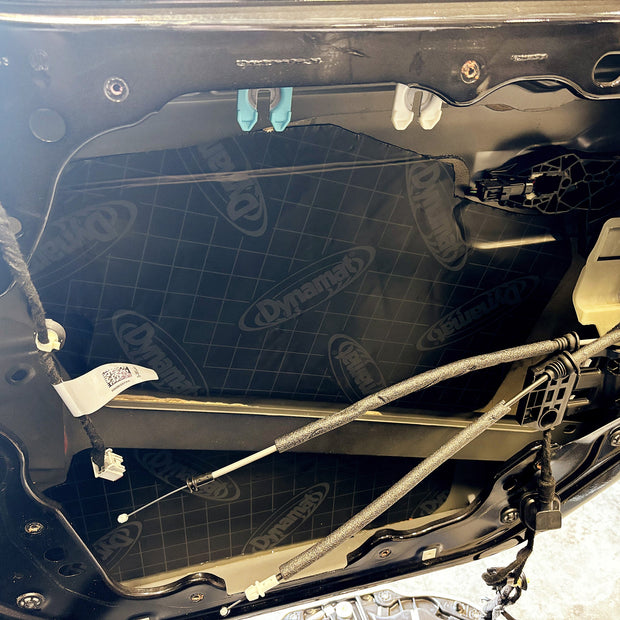 Jeep JLU Dynamat Door Kit Installed on Front Door