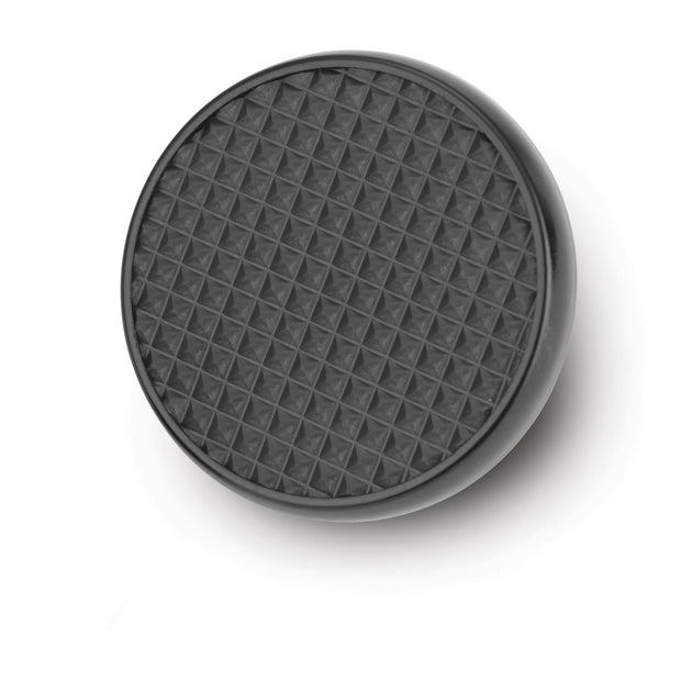 BLACK STEEL ROUND BRAKE PEDAL PAD