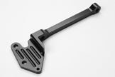 BRACKET BG SIX SHOOTER THROTTLE/KICKDOWN BLACK BILLET ALUMINUM