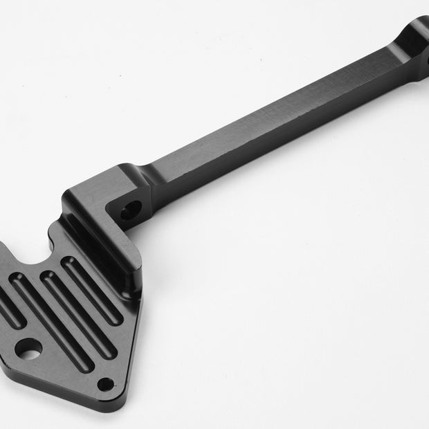 BRACKET BG SIX SHOOTER THROTTLE/KICKDOWN BLACK BILLET ALUMINUM