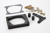BRACKET EDELBROCK PRO-FLOW W/SPACER CRUISE CONTROL BLACK BILLET ALUMINUM WITH BL