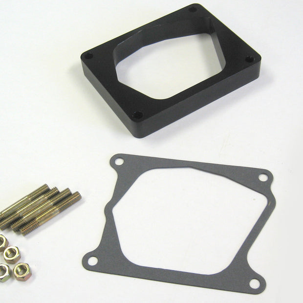 BRACKET EDELBROCK PRO-FLOW SPACER ONLY BLACK BILLET ALUMINUM