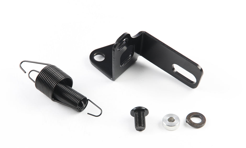 BLACK EFI THROTTLE AND KICKDOWN CABLE MOUNTING BRACKET FOR FITECH