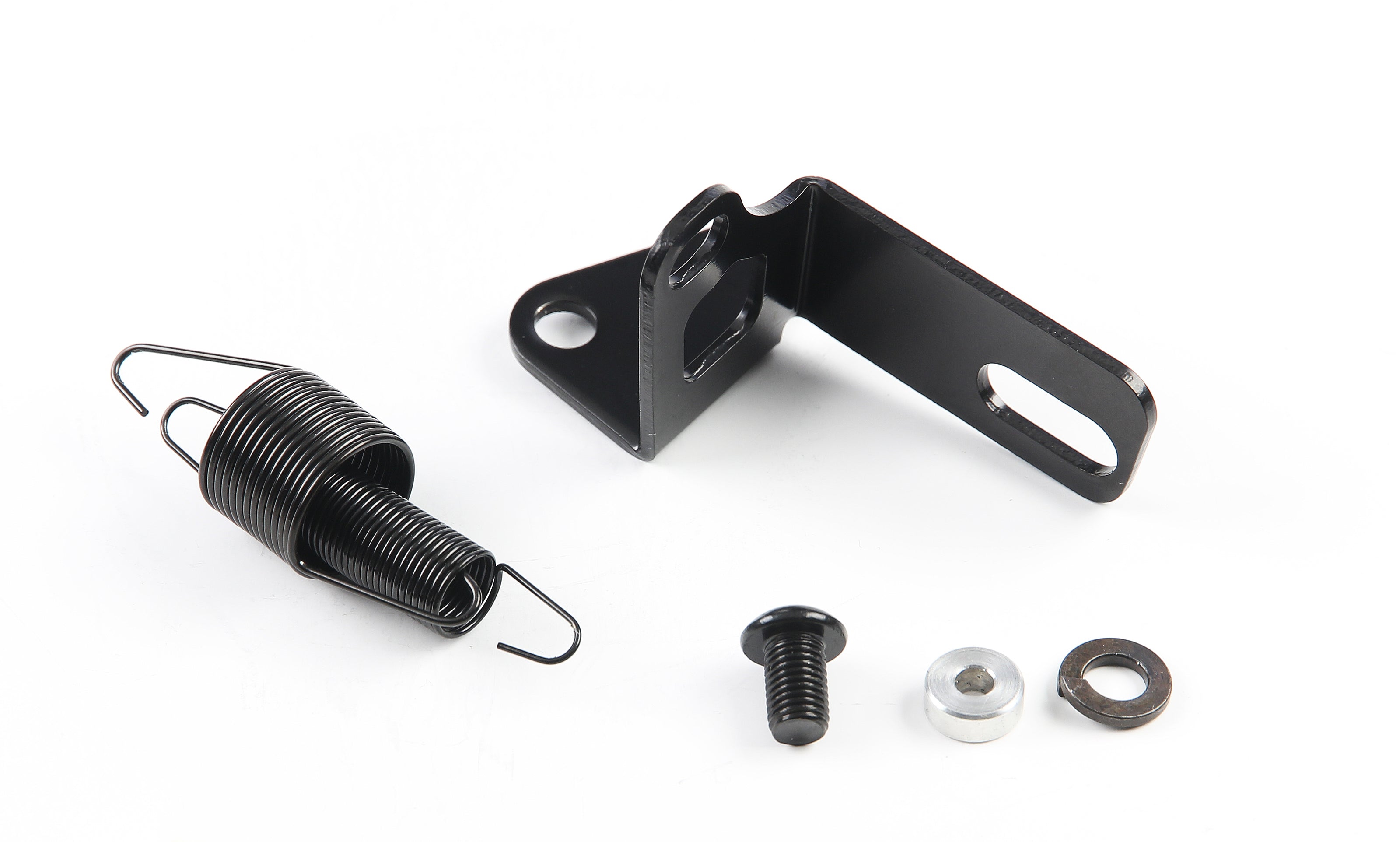 BLACK EFI THROTTLE AND KICKDOWN CABLE MOUNTING BRACKET FOR FITECH