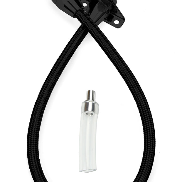36" HI-TECH FLEXIBLE BLACK STAINLESS FIREWALL MOUNT TRANS DIPSTICK FOR 45RFE