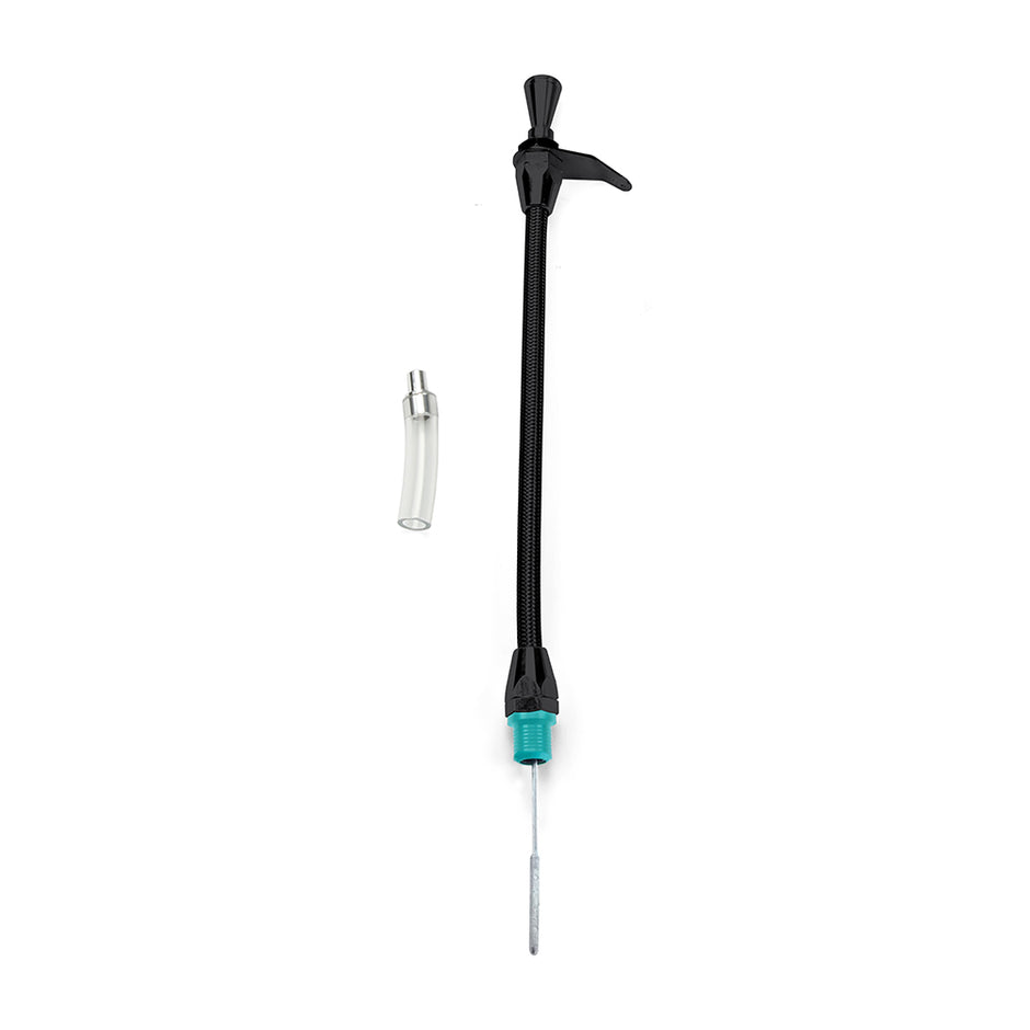 HI-TECH FLEXIBLE BLACK STAINLESS TRANS MOUNT TRANS DIPSTICK FOR 6L80E/6L90E