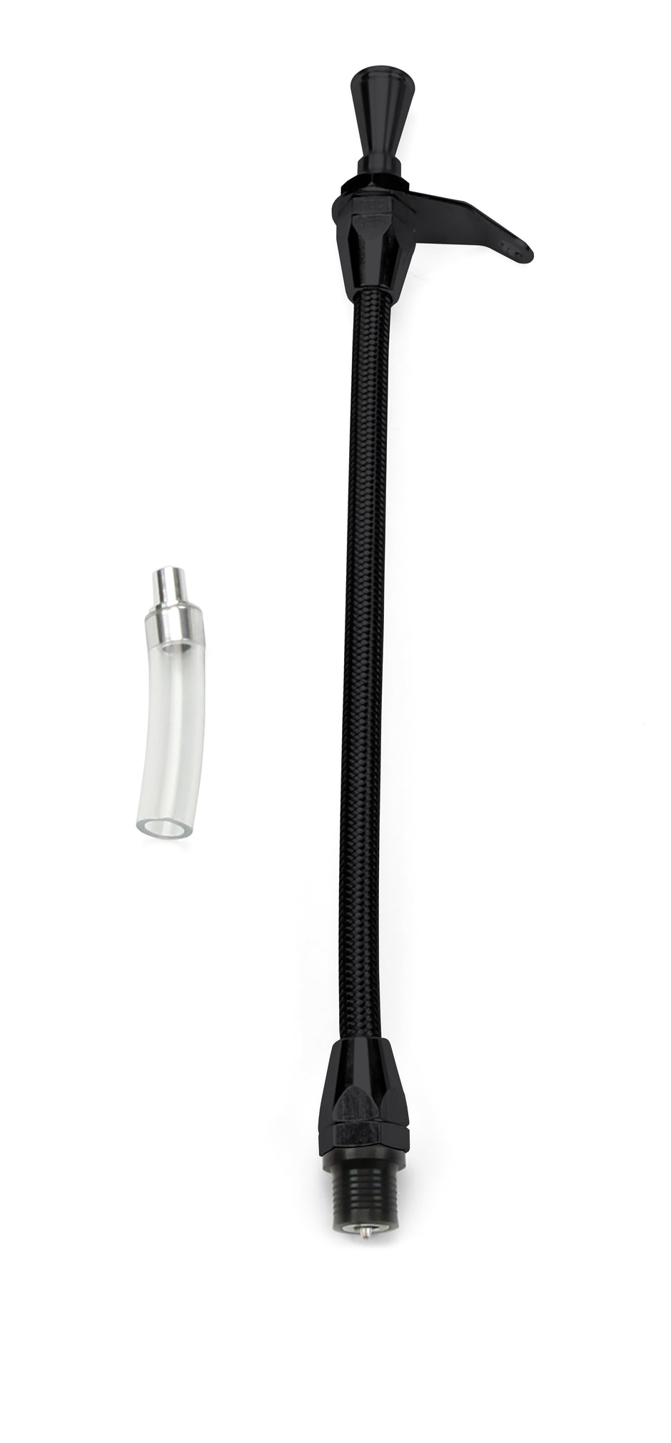 HI-TECH FLEXIBLE BLACK STAINLESS TRANS MOUNT TRANS DIPSTICK FOR 904