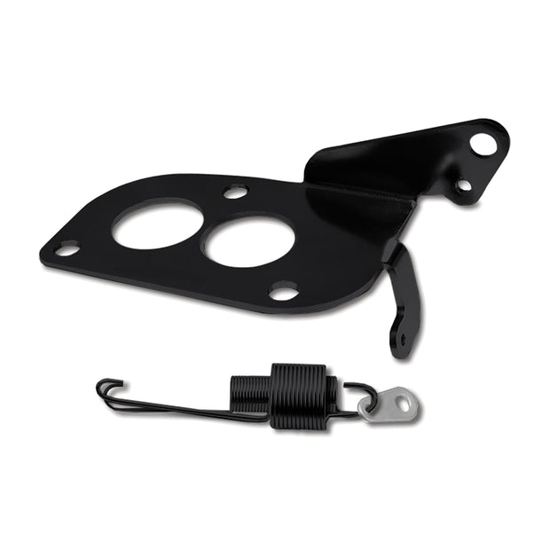BLACK STAINLESS STEEL 3 BOLT STROMBERG STYLE CARBURETORS TRI-POWER THROTTLE CABL