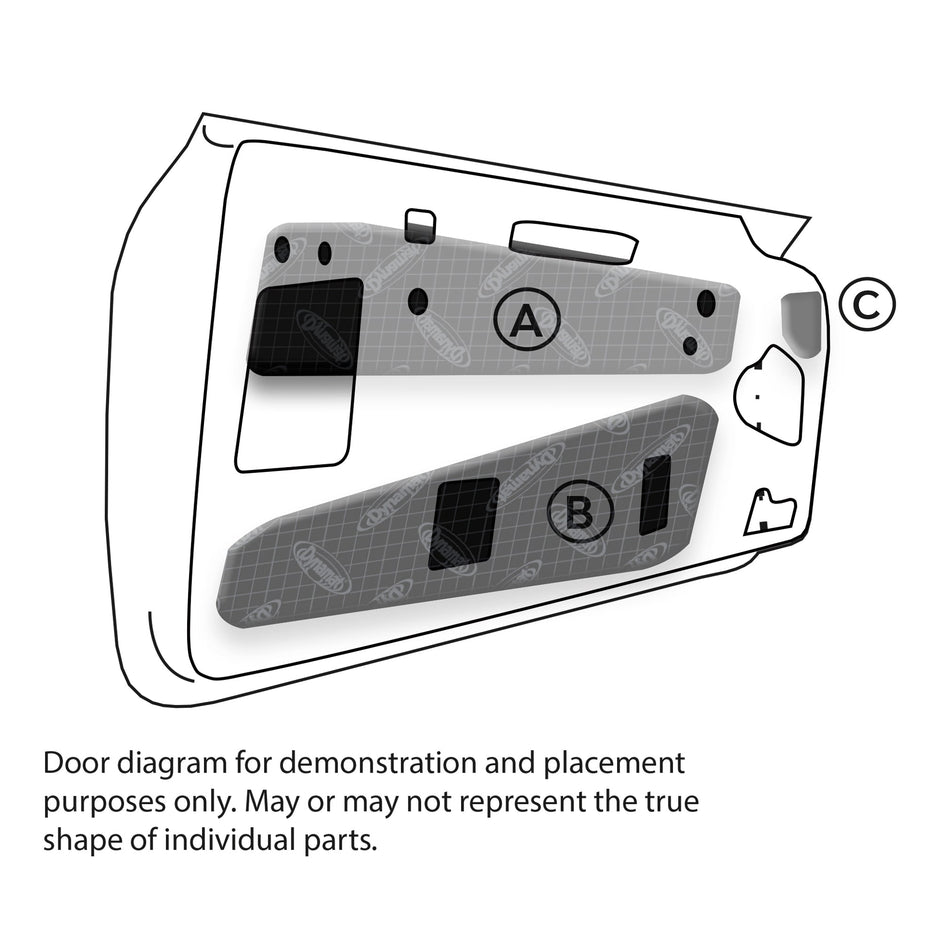 2020-2024 Tesla Model Y Doors Sound Deadening Kits
