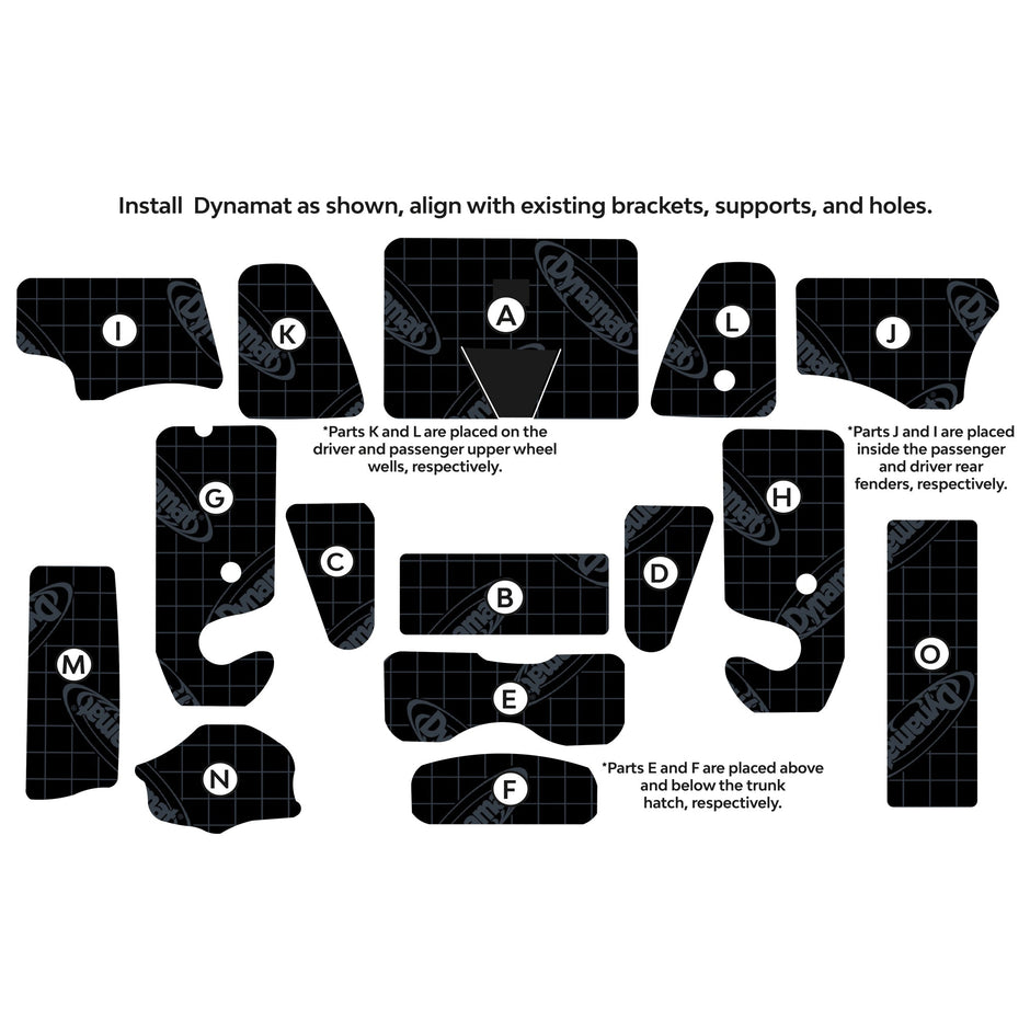 2020-2024 Tesla Model Y Trunk Sound Deadening Kit