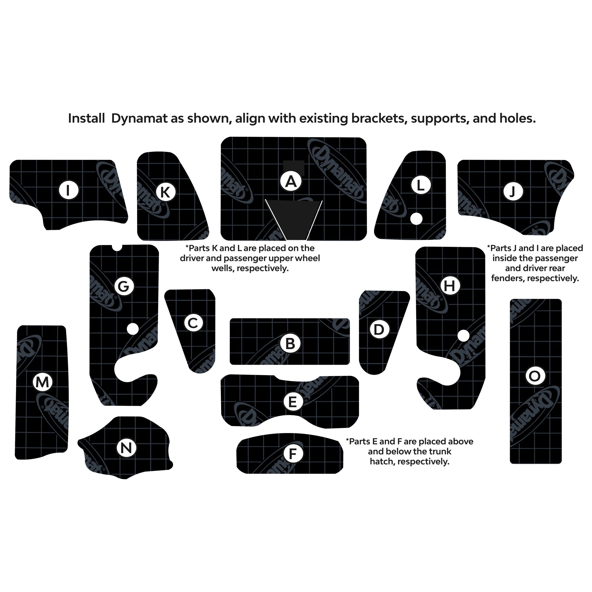 2020-2024 Tesla Model Y Trunk Sound Deadening Kit