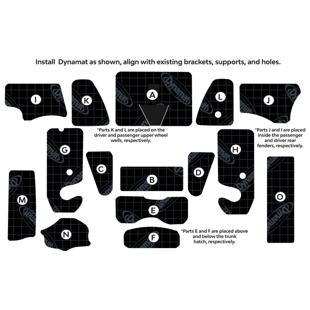 2020-2024 Tesla Model Y Trunk Sound Deadening Kit