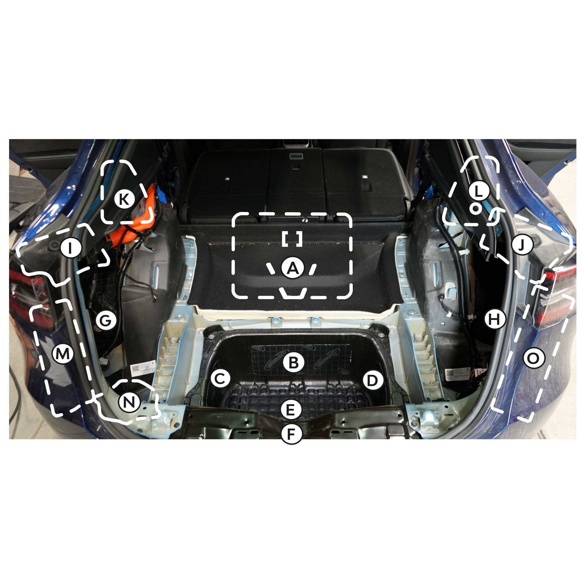 2020-2024 Tesla Model Y Trunk Sound Deadening Kit
