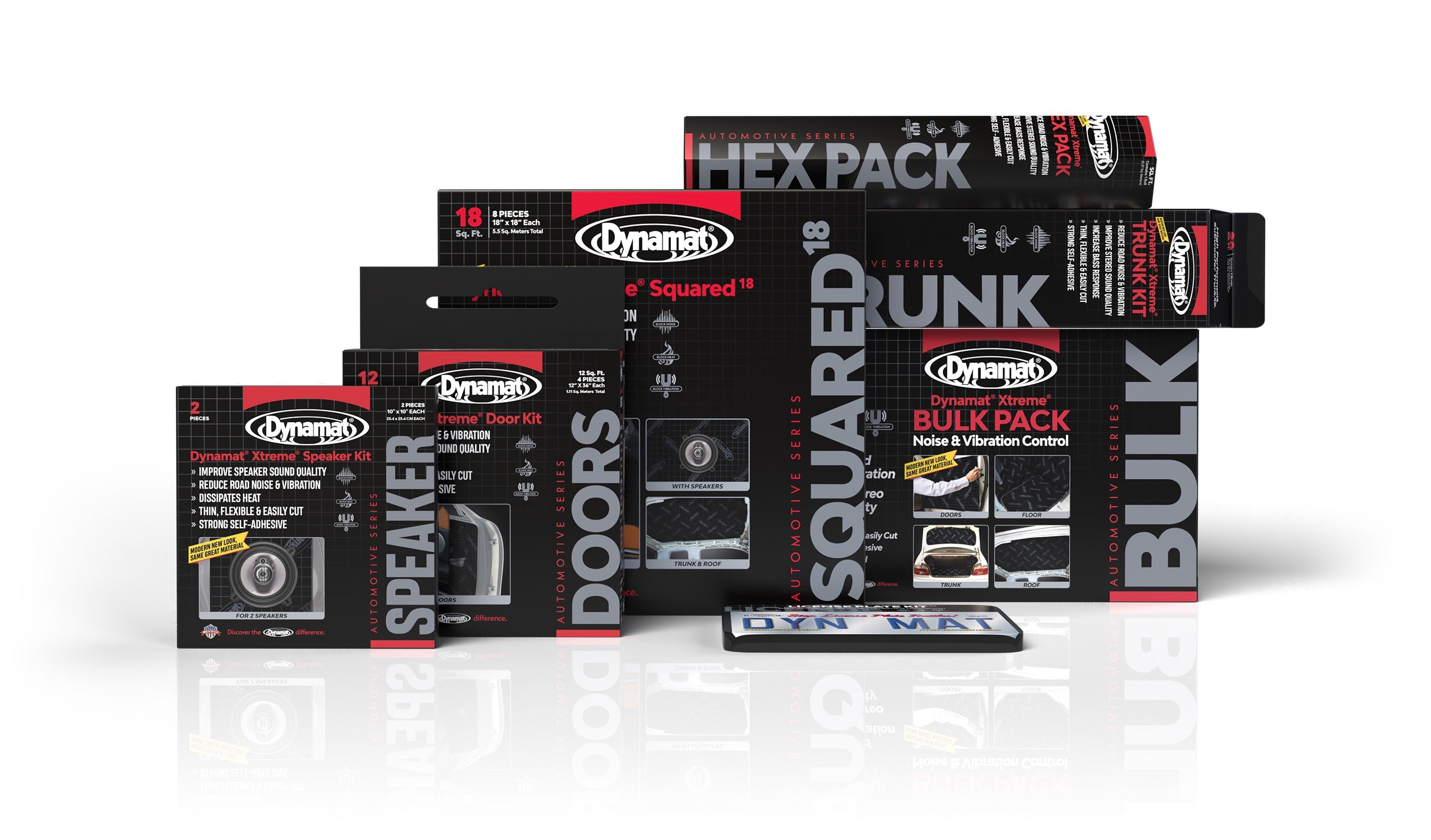 Dynamat Xtreme Sound Deadening Car Insulation Door Kit