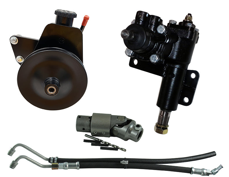 Borgeson - Steering Conversion Kit - P/N: 999064 - 1965-1979 Mopar complete power steering conversion kit. Fits 62-72 Mopars with 1-1/4in. Pitman shaft and 318/340/360. Includes all necessary components for conversion.