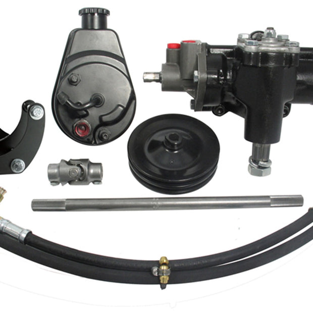 Borgeson - Steering Conversion Kit - P/N: 999014 - 1958-1964 Chevy complete power steering conversion kit. For cars with a SBC/SWP and a 3/4 in.-36 spline column.