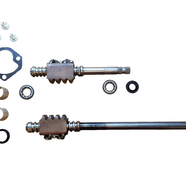 Borgeson - Manual Rebuild Kit - P/N: 921013 - These major rebuild kits include all necessary components to completely rebuild your original Tri-5 manual steering box. Kits are available in two different ratios with your choice of original long input shaft