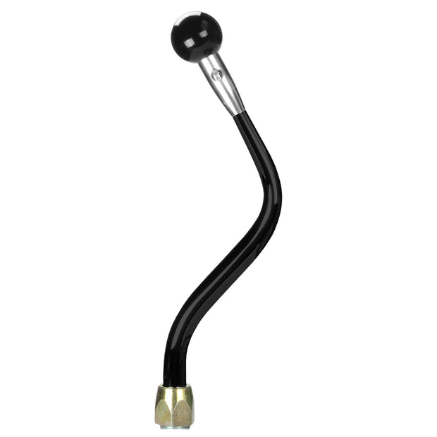 LOKAR ES Shifter Ford 6R80 Black 12" Bench Bend Lever Black Muscle Car Knob ES6R80JXQB