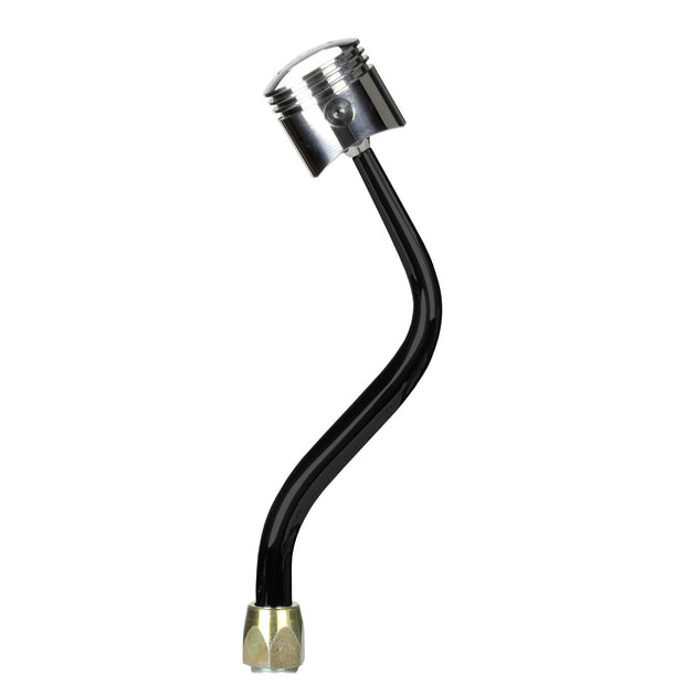 LOKAR ES Shifter Ford 6R80 Black 12" Bench Bend Lever Polished Piston Knob ES6R80JXPP