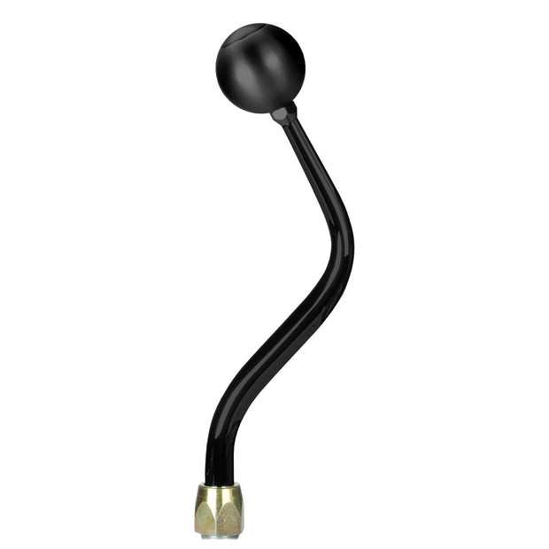 LOKAR ES Shifter Ford 6R80 Black 12" Bench Bend Lever Round Black Knob ES6R80JXRB