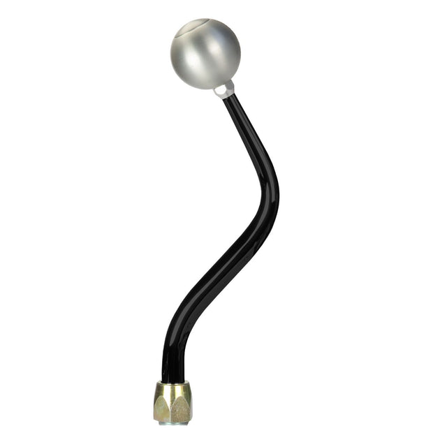 LOKAR ES Shifter Ford 6R80 Black 12" Bench Bend Lever Brushed Round Knob ES6R80JXR