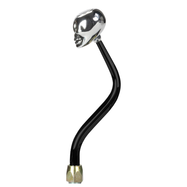 LOKAR ES Shifter Ford 6R80 Black 12" Bench Bend Lever Skull Knob ES6R80JXS