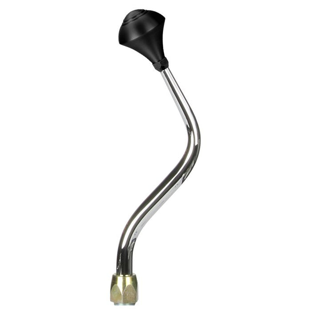 LOKAR ES Shifter Ford 6R80 Chrome 12" Bench Bend Lever Black Deco Knob ES6R80JKB
