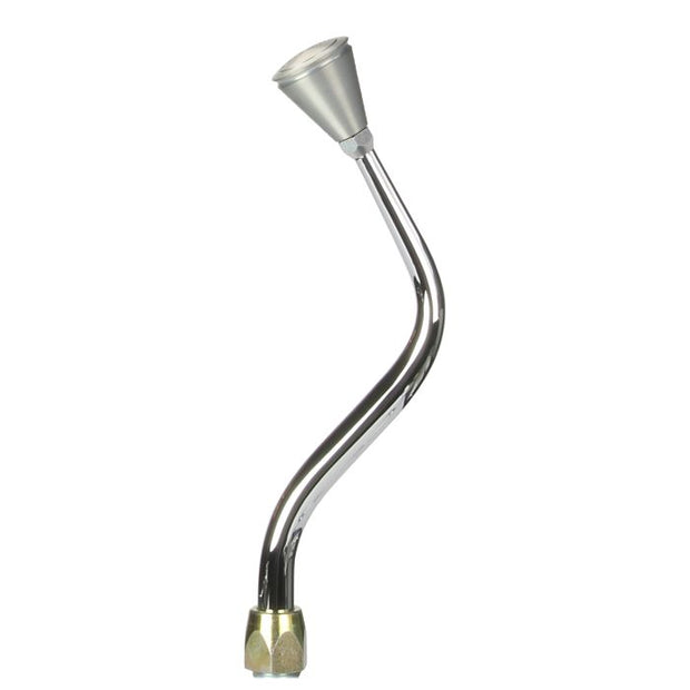 LOKAR ES Shifter Ford 6R80 Chrome 12" Bench Bend Lever Brushed Hi-Tech Knob ES6R80JL