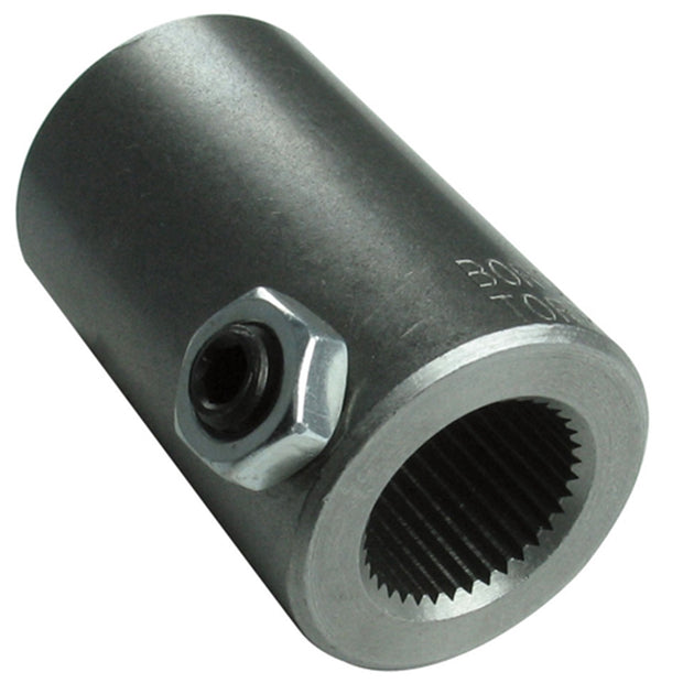 Borgeson - Steering Coupler - P/N: 313400 - Steel steering coupler. Fits 3/4 in.-36 Spline X 3/4 in. Smooth bore.