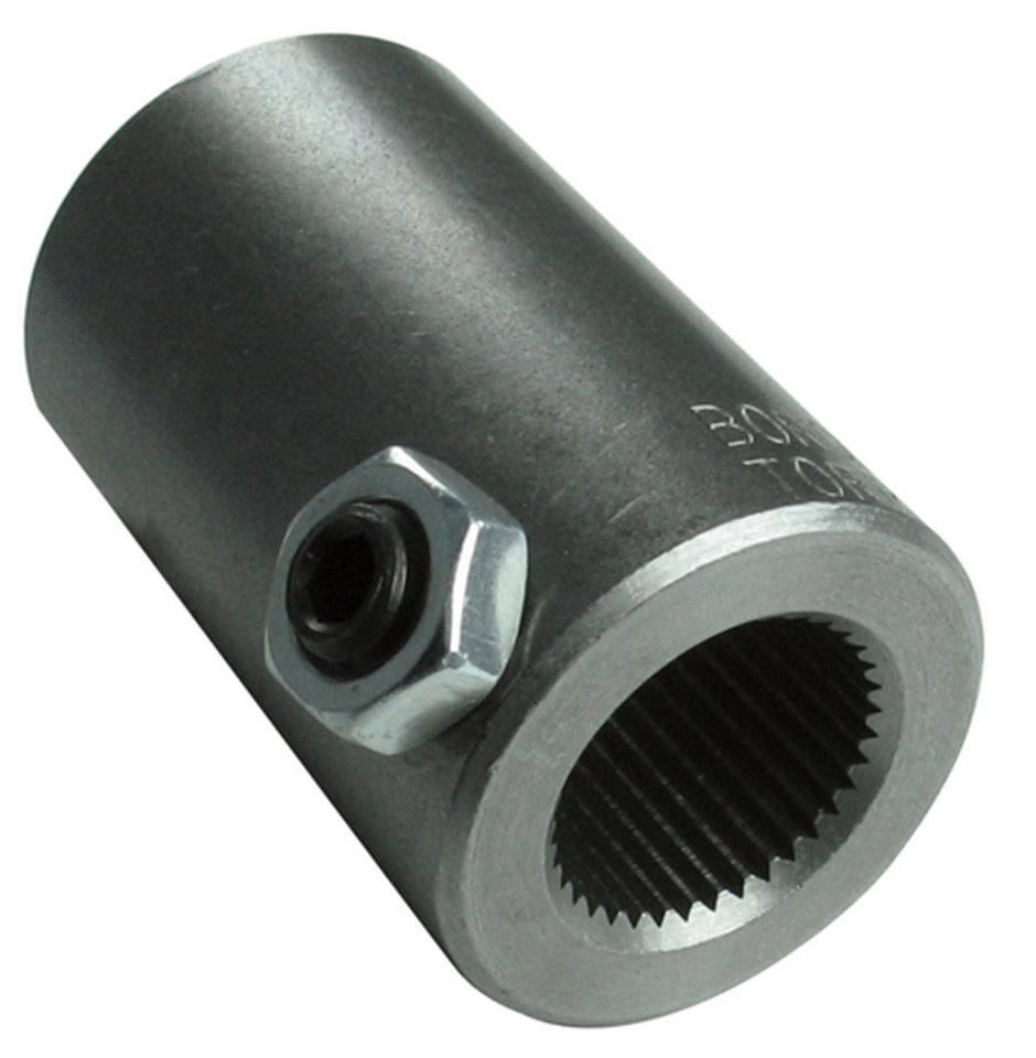 Borgeson - Steering Coupler - P/N: 311800 - Steel steering coupler. Fits 5/8 in.-36 Spline X 3/4 in. Smooth bore.