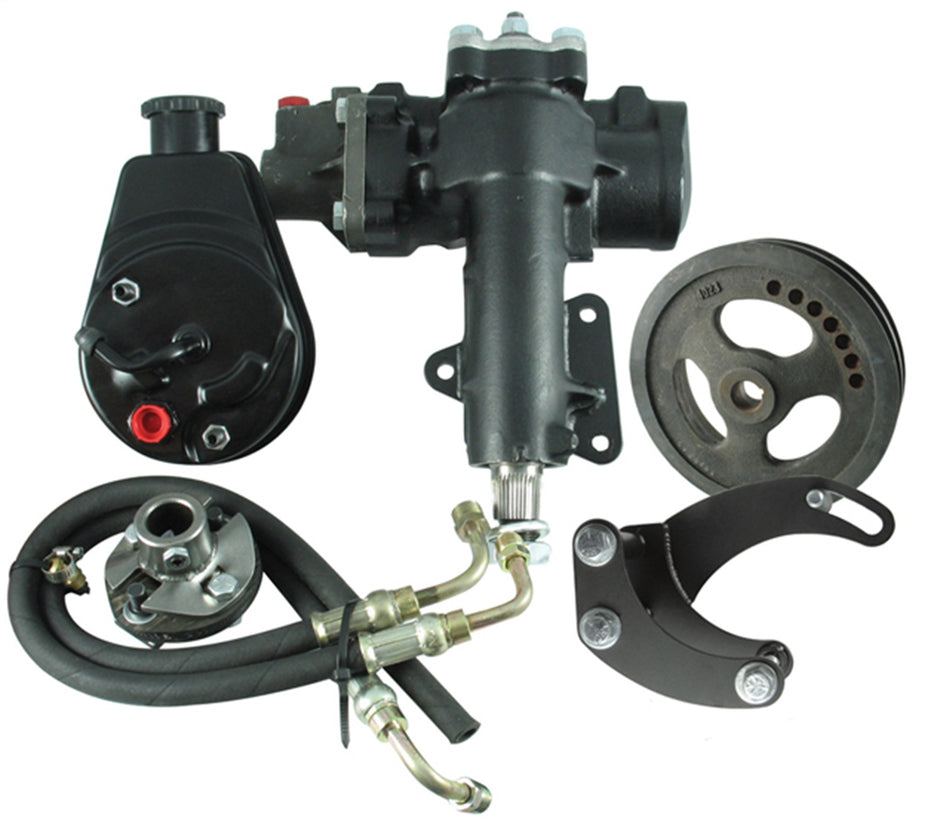 Borgeson - Steering Conversion Kit - P/N: 999016 - 1963-1966 Corvette complete power steering conversion kit. For cars with a SBC/SWP and a 3/4 in.-36 spline column.