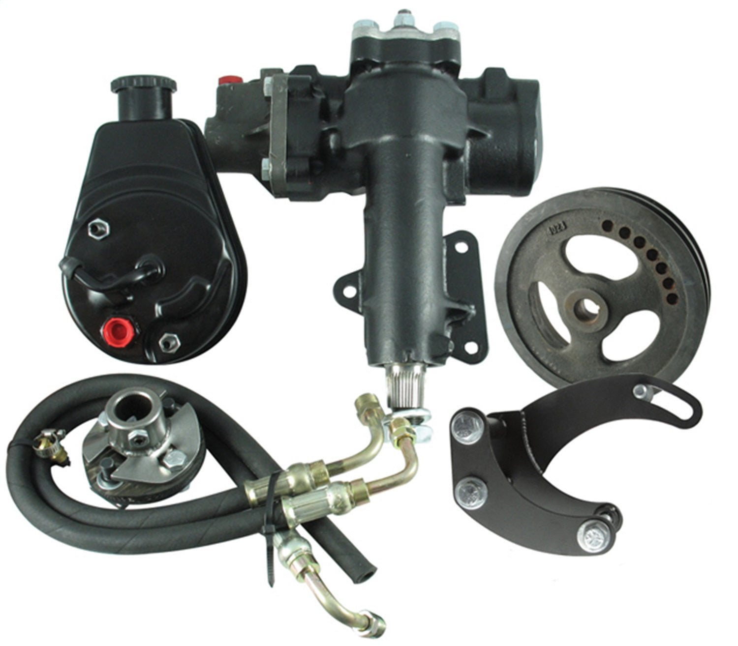 Borgeson - Steering Conversion Kit - P/N: 999017 - 1967-1982 Corvette complete power steering conversion kit. For cars with a SBC/SWP and a 1 in.-48 spline column.