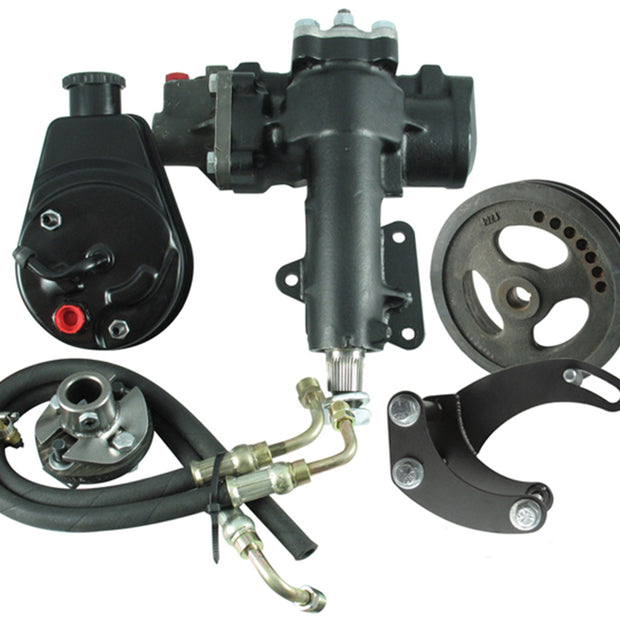 Borgeson - Steering Conversion Kit - P/N: 999016 - 1963-1966 Corvette complete power steering conversion kit. For cars with a SBC/SWP and a 3/4 in.-36 spline column.