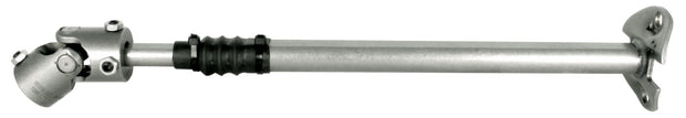 Borgeson - Steering Shaft - P/N: 000976 - 1973-1975 Bronco heavy duty telescopic steel steering shaft.  Connects from factory column to steering box. Includes rag joint flange and billet steel universal joint.