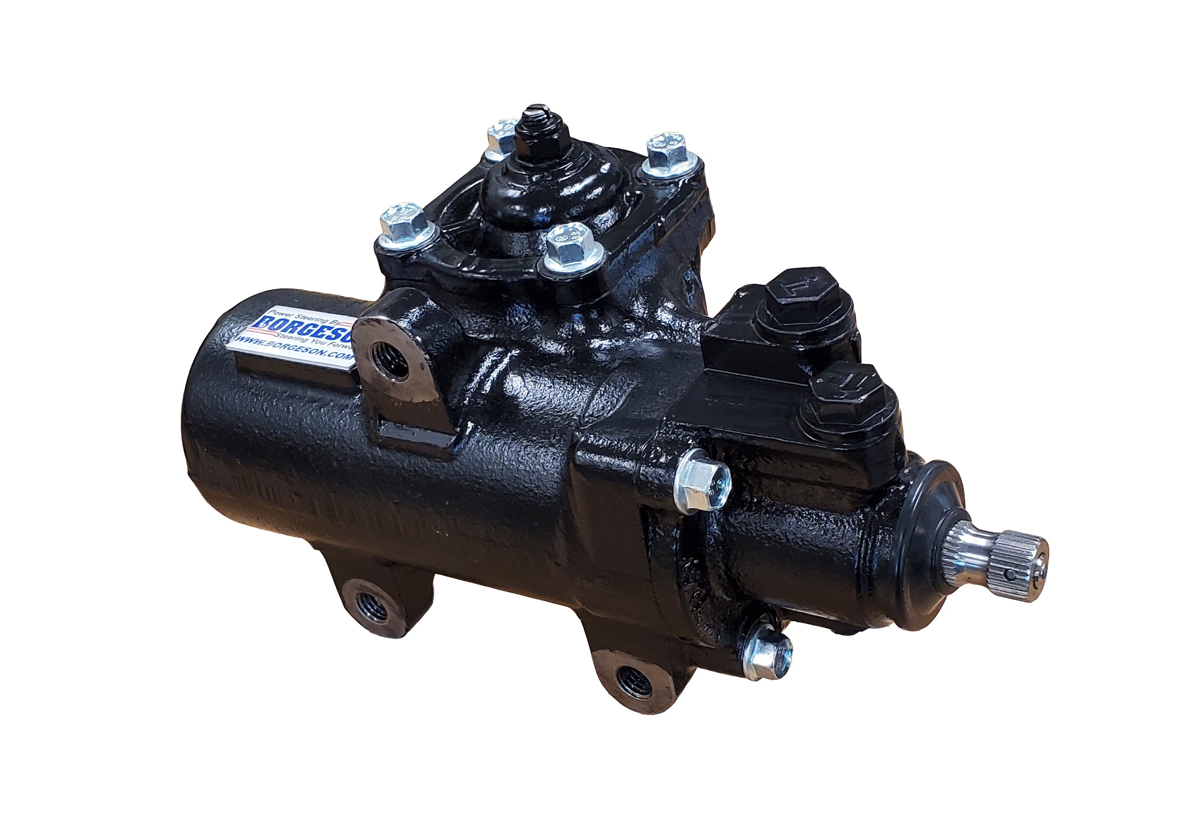 Borgeson - Power Steering Box - P/N: 800134 - Borgeson Street and Performance Quick Ratio GM Power Steering Box. 12.7:1 Ratio.