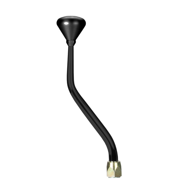 LOKAR Cable Operated Shifter GM 4L60E Black 12" Double Bend Lever Black Mushroom Knob CO4L60ECNXMB