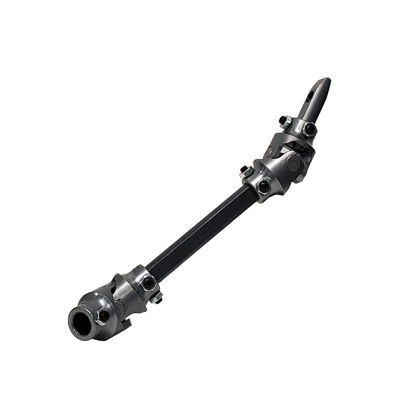 Borgeson - Steering Shaft - P/N: 000656 - 1979-1993 Mustang Steering Shaft. Steel. Connects from OEM column to power steering rack.  Without vibration reducer.