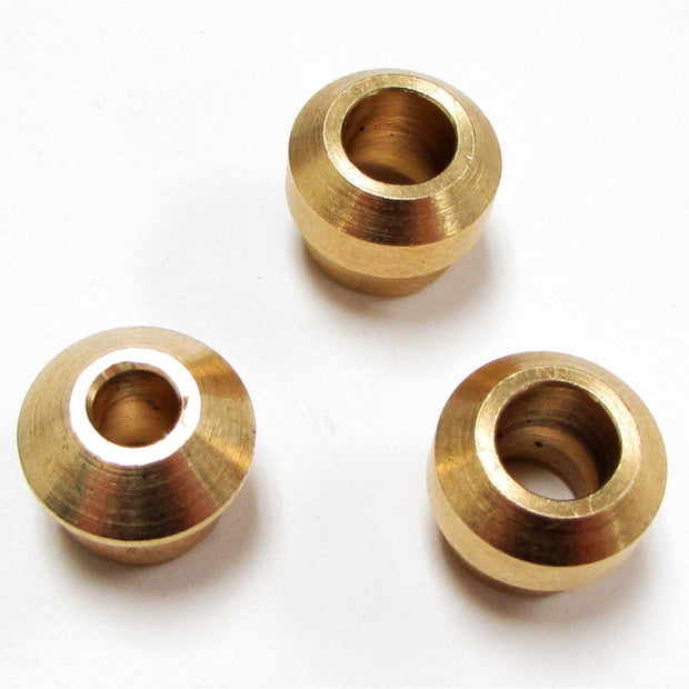 Borgeson - Flare Fitting Adapters - P/N: 925122 - GM O-Ring to Inverted Flare Adapter Set. Includes 3 Flare adapters to convert late model GM O-ring type steering boxes and pumps to inverted flare seat.