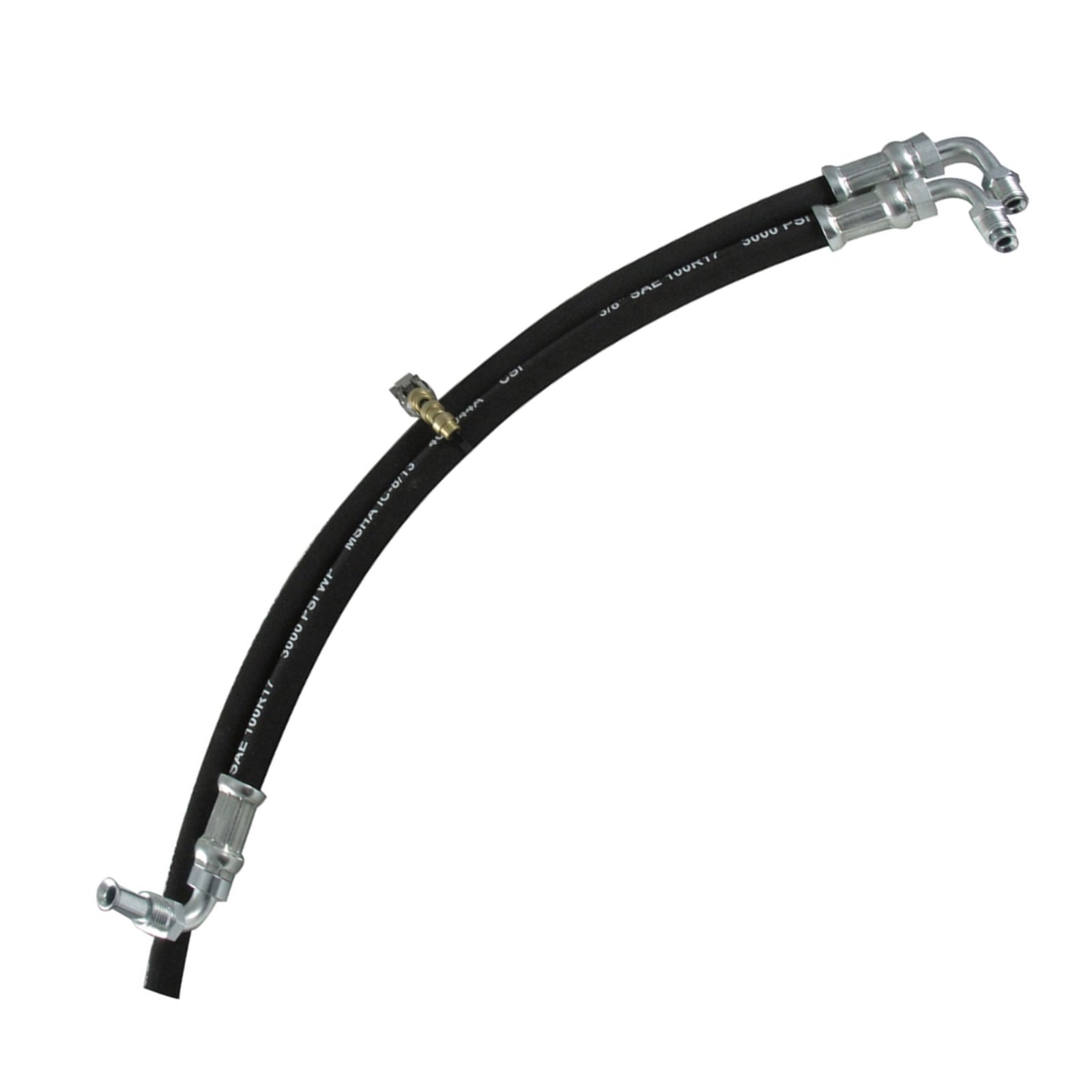 Borgeson - Power Steering Hose Kit - P/N: 925118 - 2 Piece OEM style rubber power steering hose kit. Connects Ford power steering pump to Borgeson 800128 Upgrade Box. V-8 applications only.