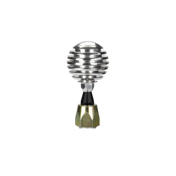 LOKAR ES Shifter Ford 6R80 Black 4" Straight Lever Polished Venetian Knob ES6R80HXVP