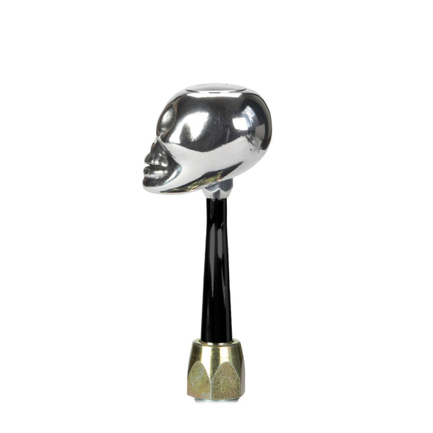 LOKAR ES Shifter Ford 6R80 Black 6" Straight Lever Polished Skull Knob ES6R80FXS