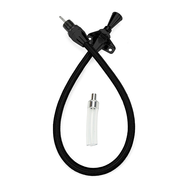 LOKAR 36" HI-TECH BLACK STAINLESS FIREWALL MOUNT 700-R4 DIPSTICK XTD-3700FM36