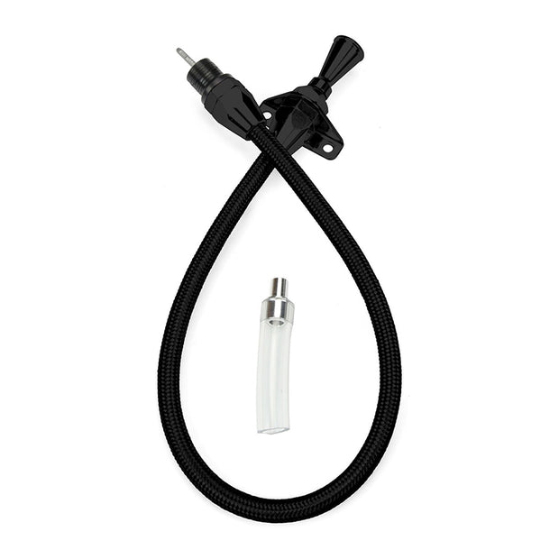LOKAR 36" HI-TECH BLACK STAINLESS FIREWALL MOUNT 700-R4 DIPSTICK XTD-3700FM36